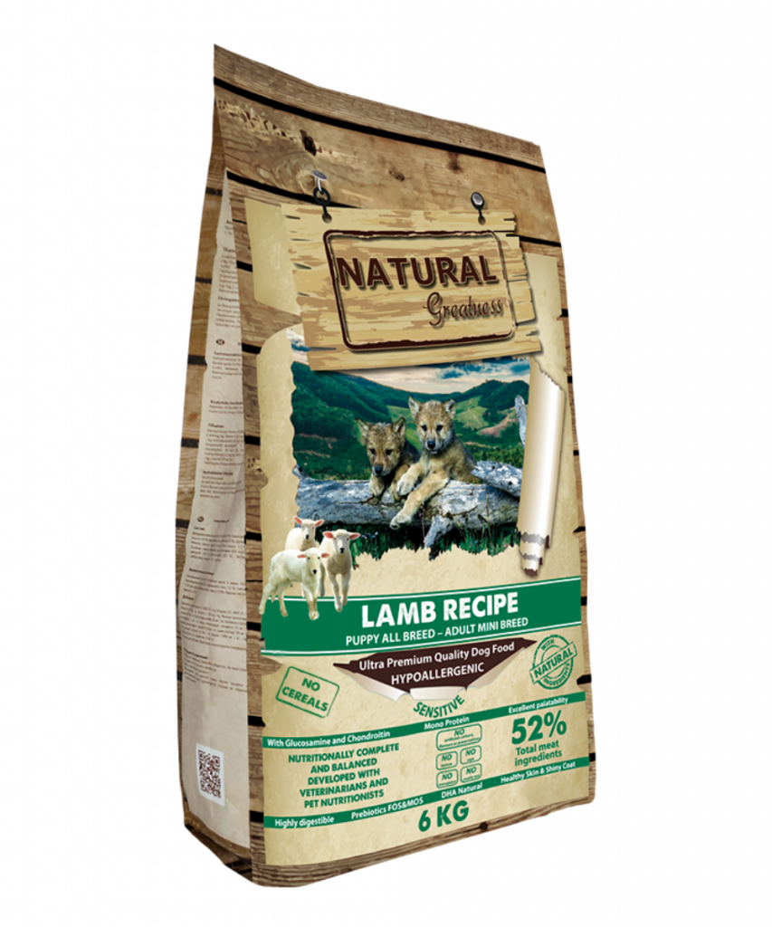 Pienso seco Receta de Cordero 6kg – Sensitive Mini