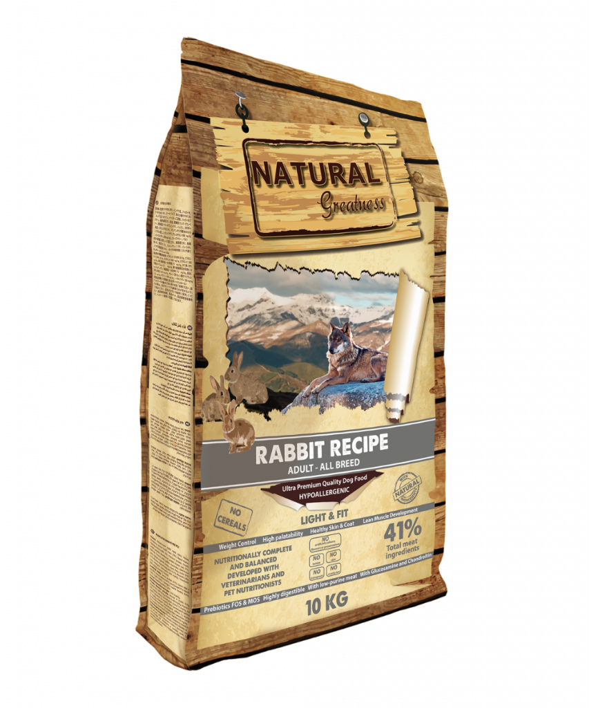 Pienso seco Receta de Conejo 10kg – Light & Fit