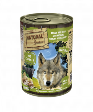 Lata Ternera Angus con Setas, Jengibre y Romero 400G