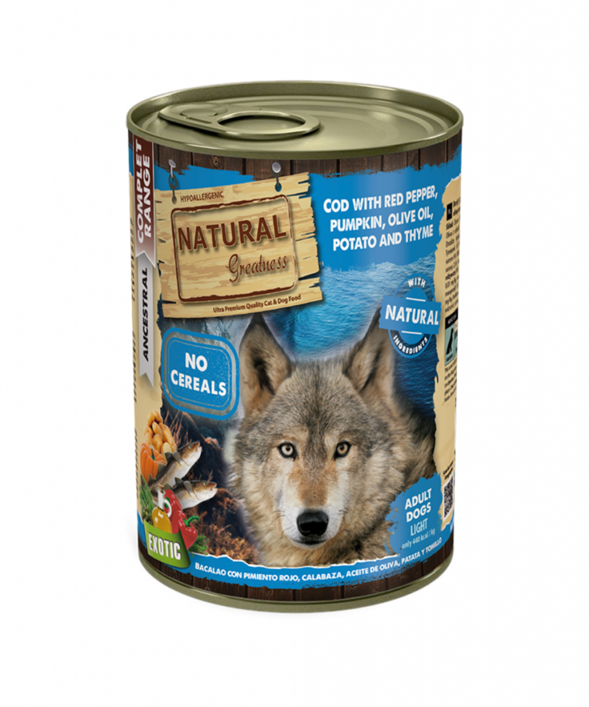 Lata Bacalao con Pimiento rojo, Calabaza, Aceite de oliva, Patata y Tomillo 400G