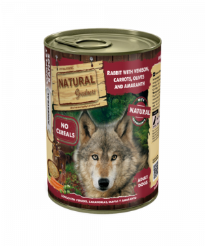 Lata Conejo con Venado, Zanahorias, Aceitunas y Amaranto 400G