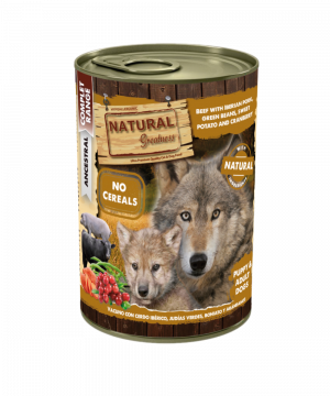 Lata Vacuno con Cerdo Ibérico, Judías Verdes, Boniato y Arándanos 400G