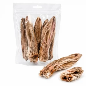 Snack Natural para Perros | Orejas de Conejo con Pelo (4 uds)