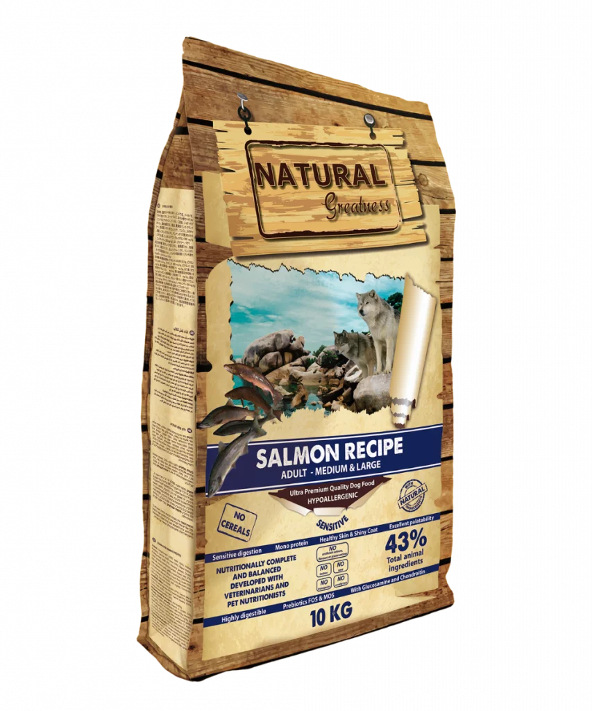 Pienso seco Receta de Salmón 10kg – Sensitive